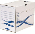 Fellowes Archiválódoboz, A4, 200 mm "Bankers Box Basic", kék-fehér