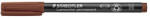 STAEDTLER Alkoholos marker, OHP, 1 mm "Lumocolor® 317 M", barna (TS3177)