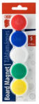 ICO Mágneskorong, 30 mm, 5 db "JY-30", 5 szín