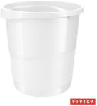 ESSELTE Papírkosár, 14 liter "Europost", Vivida fehér (E623945)