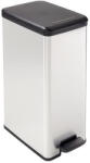Keter Pedálos szemetes, 40 l "Slim Bin", fekete-ezüst