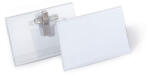 DURABLE Névkitűző, csíptetővel és tűvel, 54x90 mm (DB810119)