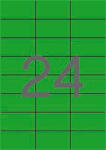 APLI Etikett, 70x37 mm, színes, zöld, 480 etikett/csomag