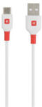 SKROSS Töltőkábel, USB-A/USB-C, 1, 2m, fehér