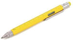 TROIKA Golyóstoll, multifunkciós, érintővel, "Construction", sárga