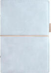 FILOFAX Kalendárium, gyűrűs, betétlapokkal, A5 méret, "Domino" Soft", pasztellkék