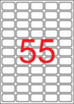 APLI Etikett, univerzális, 36, 8x23, 8 mm, eltávolítható, kerekített sarkú, 5500 etikett/csomag (LCA03051)