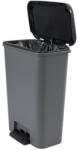 Keter Pedálos szemetes, téglalap alakú, 50 l "Compatta", sötétszürke