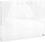 Nobo Tervezőtábla, üveg, mágneses felület, heti, 43x56 cm "Home", fehér