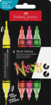 Faber-Castell Dekormarker készlet, 1, 0/3, 0 mm, kétvégű, akril "Shake&Paint", 4 különböző neon szín (TFC285505)