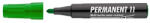ICO Alkoholos marker, 1-3 mm, kúpos "Permanent 11", zöld (TICP11Z)