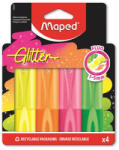 Maped Szövegkiemelő készlet, 1-5 mm "Glitter Fluo Peps", vegyes fluoreszkáló színek