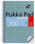 Pukka Pad Spirálfüzet, A5, pontrácsos, 100 lap "Metallic Jotta