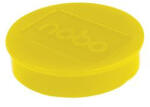 Nobo Mágneskorong, erős, 38 mm, 10 db, sárga