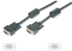 Equip VGA monitor kábel, ferrit gyűrűvel, 1, 8 m