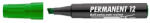 ICO Alkoholos marker, 1-4 mm, vágott "Permanent 12", zöld (TICP12Z)