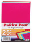 PUKKA PAD Boríték, C6, szilikonos "Bright", vegyes színek (PUP9061)
