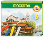 KOH-I-NOOR Pasztellkréta, kemény "Gioconda 8111/6", 6 különböző szín