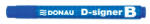 DONAU Táblamarker, 2-4 mm, kúpos "D-signer B", kék (D7372K)