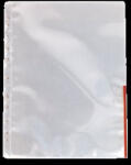 Esselte Genotherm, lefűzhető, felül/oldalt félig nyitott, A4, 105 mikron, víztiszta, piros (E55363)
