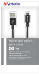 Verbatim USB kábel, USB - micro USB, 1 m, fekete