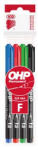 ICO Alkoholos marker készlet, OHP, 0, 5 mm, F, 4 különböző szín (TICOHPFV4)