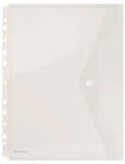 DONAU Irattartó tasak, A4, PP, patentos, lefűzhető, áttetsző