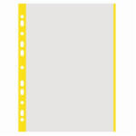 DONAU Genotherm, lefűzhető, színes szélű, A4, 40 mikron, narancsos felület, sárga