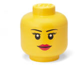 LEGO Tárolódoboz, fej, nagy, Girl