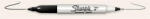 Sharpie Alkoholos marker, kúpos, kétvégű "Twin Tip", fekete (SR811100)