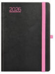 TopTimer Naptár, tervező, A5, heti, TOPTIMER, "Nero", fekete-pink (NKN015PU) - officepantry