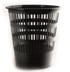 DONAU Papírkosár, 16 liter, fekete