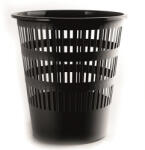 DONAU Papírkosár, 12 liter, fekete