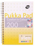 Pukka Pad Spirálfüzet, A5, vonalas, 100 lap "Irlen Jotta Gold (PUPIRJA5GL)