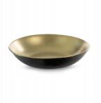 Eurofirany Kerámia tál Ebru 35X35X8 fekete arany (5903571200525)