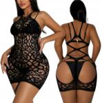  Ruha Bodystocking Nyitott Hát Boddy Dres Erotikus Fehérnemű Szex Jelmez (k221)
