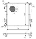 MTR Radiator, racire motor MTR 13054808 (13054808)