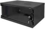 ASSMANN Cabinet metalic Digitus Cabinet metalic 19", SOHO, 4U, sticla, negru, 241x540x400mm (DN-38011)