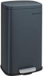 SONGMICS Konyhai szemetes 30L, acél pedálos szemetes, füstszürke (LTB03GS)