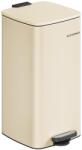VASAGLE Konyhai szemetes, 30 literes, pedálos kuka, acél, 28, 5 x 28, 3 x 49, 5 cm, homokbézs (LTB593A02)