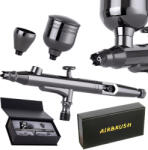 Technic Prémium Modellező Airbrush Festőpisztoly 0.3 Mm-es Fúvókával, 2 Tartállyal Technic X301