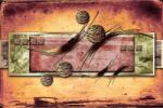 MÉDIA vászonkép, Absztrakt, kreatív, disztraktív, művészet7, 105 x 70 cm (TABIMG8525)