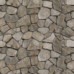 MÉDIA Öntapadós tapéta Szürke kerek kőfal, 350 x 200 cm (FOTOTAP10948)