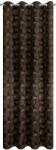 Eurofirany Marigold sötétítő függöny tavirózsa levél mintával Fekete 140x250 cm (418948)