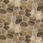 MÉDIA Öntapadó és mosható falfestmény Barna és szürke rombuszos kőfal, 250 x 200 cm (FOTOTAP9571)