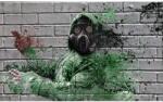 Media Öntapadó és mosható falfestmény Graffiti maszkkal, 300 x 200 cm (FOTOTAP4782)