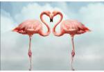 MÉDIA Öntapadó és mosható fali tapéta Szerelem és flamingó, 250 x 150 cm (FOTOTAP5025)