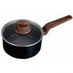 Voltz Fedős lábas Oliver Voltz Paris OV54421F18, 18x8, 5 cm, 1 l, Hőérzékelő, Tapadásmentes bevonat, Indukciós, Fekete (OV54421F18)