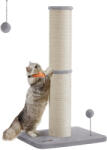 FEANDREA 85 cm magas kaparófa közepes és nagy macskáknak szizál pomponnal galambszürke (EUZ-PCA041G01)