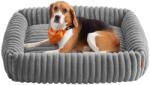 FEANDREA nagy kutyaágy bordázott műszőrrel galamb szürke 91 x 68 x 18 cm (EUZ-PGW312GD01)